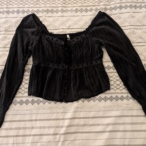 American Eagle Outfitters Black Blouse